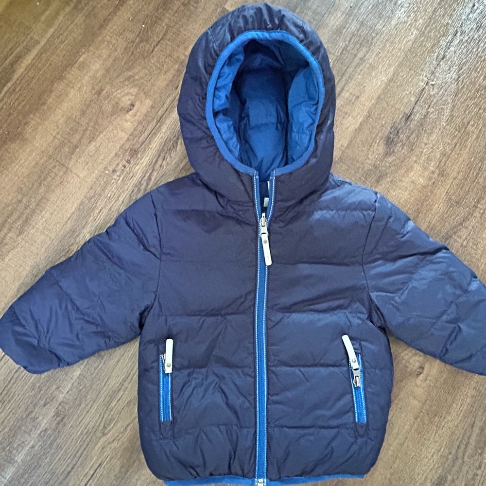Hanna Andersson 2T navy blue puffer coat